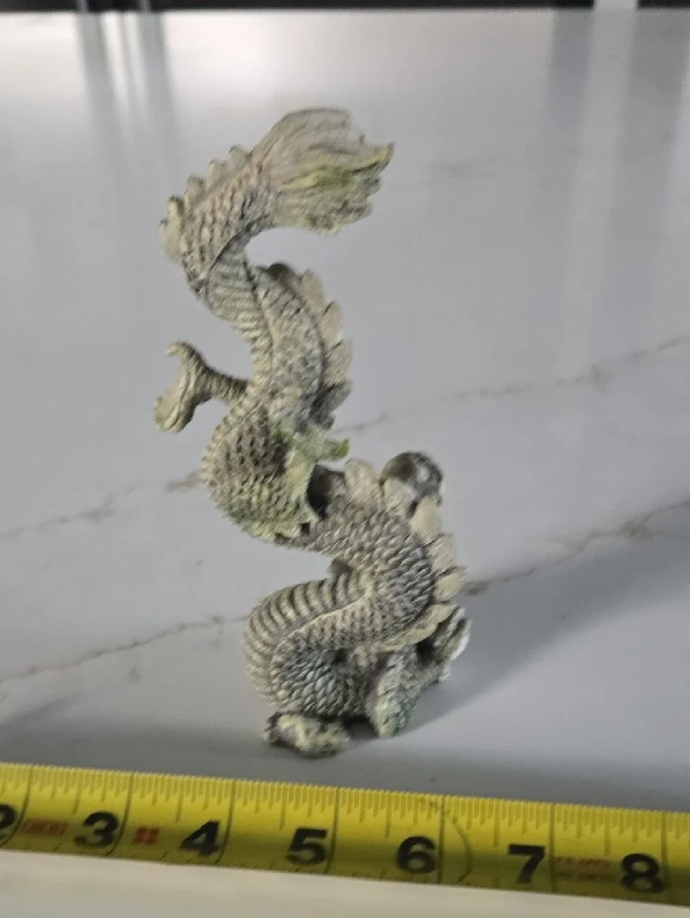 Source Unknown Dragon Terrarium Ornament - Beige with Green Accents
